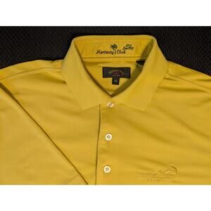 Monterey Club Dry Swing men's yellow polo shirt size Medium Heritage Palms Golf